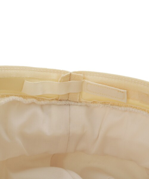 grove（グローブ）の「メタルプレートブークレキャスケット（キャスケット・レディース・アイボリー/ライトベージュ/グレー・00）」の8枚目の写真