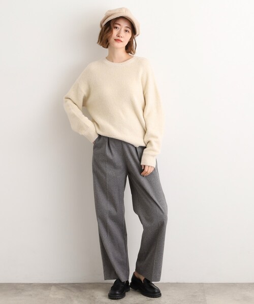 grove（グローブ）の「メタルプレートブークレキャスケット（キャスケット・レディース・アイボリー/ライトベージュ/グレー・00）」の10枚目の写真