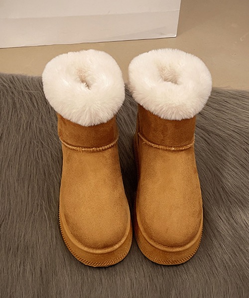 shoes365（シューズスリーシックスファイヴ）の「バックリボン　ムートンブーツ (AW)（ブーツ・レディース・ブラック/ホワイト/ブラウン・23.0cm/23.5cm/24.5cm/25.0cm/25.5cm）」の20枚目の写真
