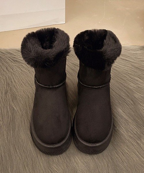 shoes365（シューズスリーシックスファイヴ）の「バックリボン　ムートンブーツ (AW)（ブーツ・レディース・ブラック/ホワイト/ブラウン・23.0cm/23.5cm/24.5cm/25.0cm/25.5cm）」の21枚目の写真