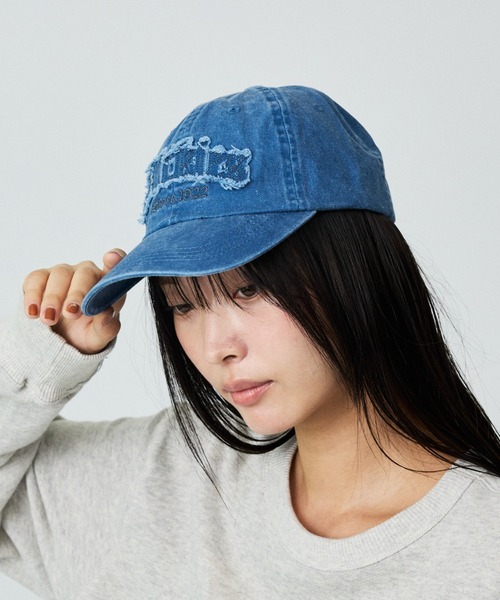 Dickies(ディッキーズ)の「【Dickies / ディッキーズ】PIGMENT FRINGE LOGO CAP/キャップ/ユニセックス【WEB限定】(キャップ・メンズ・ブラウン/ベージュ/ブラック/ブルー・フリー)」の9枚目の写真