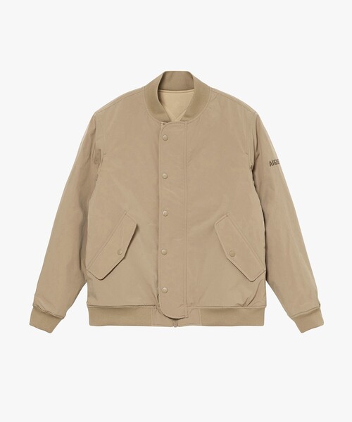 AIGLE（エーグル）の「撥水 REPREVE中綿 リバーシブル キルティングブルゾン（ダウンジャケット/コート・メンズ・ベージュ/モスグリーン/ダークネイビー/ブラック・M/L/S）」の3枚目の写真