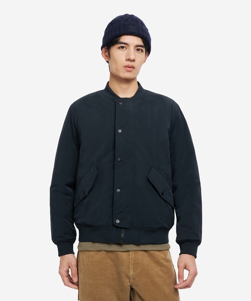 AIGLE（エーグル）の「撥水 REPREVE中綿 リバーシブル キルティングブルゾン（ダウンジャケット/コート・メンズ・ベージュ/モスグリーン/ダークネイビー/ブラック・M/L/S）」の19枚目の写真