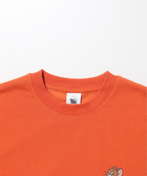 セール】【TOM&JERRY/トムとジェリー】裏起毛プリントクルーネック