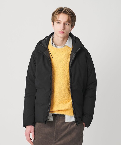 小松マテーレ シャンブレー フード ダウンジャケット 700FP 撥水機能