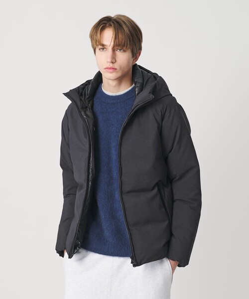 小松マテーレ シャンブレー フード ダウンジャケット 700FP 撥水機能