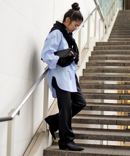 AP STUDIO(エーピーストゥディオ)の「サキソニーウールパンツ(スラックス・レディース・ブラック/チャコールグレー・34/36/38/40)」の15枚目の写真