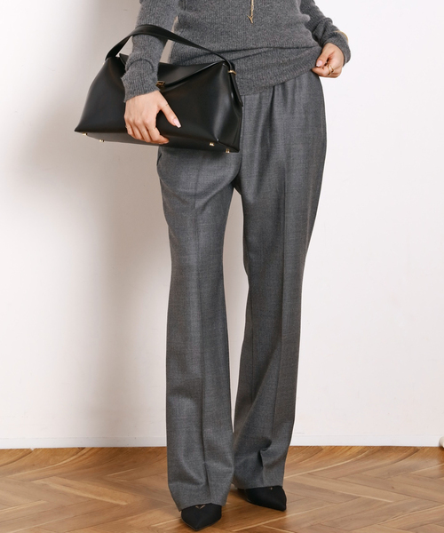 AP STUDIO(エーピーストゥディオ)の「サキソニーウールパンツ(スラックス・レディース・ブラック/チャコールグレー・34/36/38/40)」の22枚目の写真