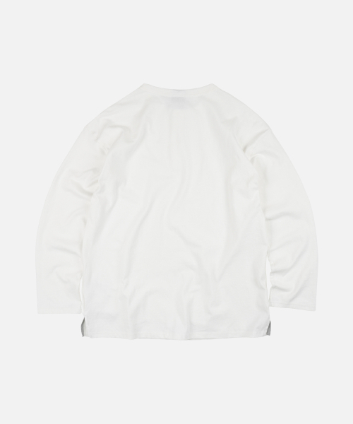 FRIZMWORKS(フリズムワークス)の「10S SOLID HENLEY NECK TEE _ WHITE(Tシャツ/カットソー・メンズ・その他・X-LARGE/SMALL/MEDIUM/LARGE)」の2枚目の写真