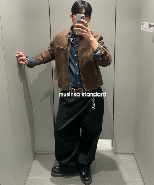 MUSINSA STANDARD（ムシンサスタンダード）の「コットンバルーンパンツ[ブラック]（その他パンツ・メンズ・その他・29/30/31/33/26/27/28/40/38/42/36/34/32）」の9枚目の写真