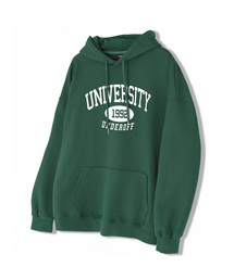 UNDEROFF（アンダーオフ）の「アセンティックリラックスドユニバーシティフードパーカーグリーン（パーカー）」