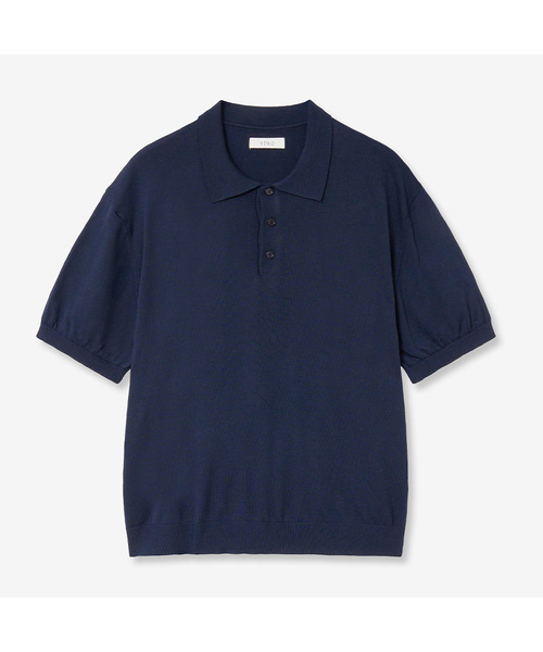 VTWO(ブイツー)の「クールウォッシャブルポロニット (ネイビー)(ニット/セーター・レディース・その他・MEDIUM/LARGE)」の1枚目の写真