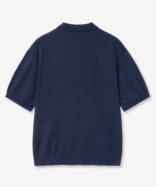 VTWO(ブイツー)の「クールウォッシャブルポロニット (ネイビー)(ニット/セーター・レディース・その他・MEDIUM/LARGE)」の2枚目の写真