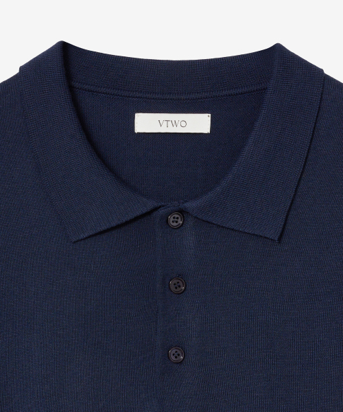 VTWO(ブイツー)の「クールウォッシャブルポロニット (ネイビー)(ニット/セーター・レディース・その他・MEDIUM/LARGE)」の4枚目の写真