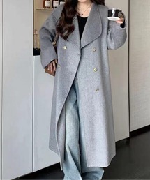 ウールコート ダブルボタンコート」に該当するレディースのジャケット