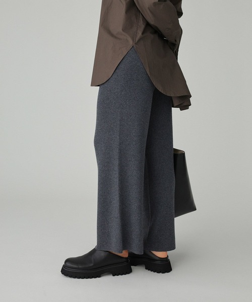 BABYLONE(バビロン)の「リブニットパンツ(その他パンツ・レディース・オフホワイト/チャコールグレー・フリー)」の18枚目の写真