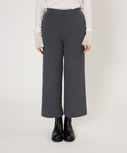 BABYLONE(バビロン)の「リブニットパンツ(その他パンツ・レディース・オフホワイト/チャコールグレー・フリー)」の19枚目の写真