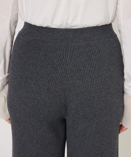 BABYLONE(バビロン)の「リブニットパンツ(その他パンツ・レディース・オフホワイト/チャコールグレー・フリー)」の22枚目の写真