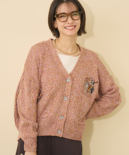 KATHARINE ROSS（キャサリンロス）の「【KATHARINE ROSS】Swanlakeキャサリン＆ロスカーディガン（カーディガン/ボレロ・レディース・グリーン/ピンク/ベージュ・FREE）」の3枚目の写真