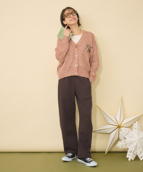 KATHARINE ROSS（キャサリンロス）の「【KATHARINE ROSS】Swanlakeキャサリン＆ロスカーディガン（カーディガン/ボレロ・レディース・グリーン/ピンク/ベージュ・FREE）」の4枚目の写真