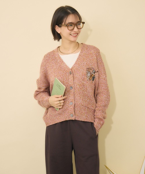 KATHARINE ROSS（キャサリンロス）の「【KATHARINE ROSS】Swanlakeキャサリン＆ロスカーディガン（カーディガン/ボレロ・レディース・グリーン/ピンク/ベージュ・FREE）」の6枚目の写真