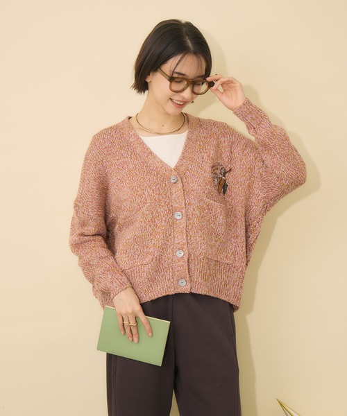 KATHARINE ROSS（キャサリンロス）の「【KATHARINE ROSS】Swanlakeキャサリン＆ロスカーディガン（カーディガン/ボレロ・レディース・グリーン/ピンク/ベージュ・FREE）」の7枚目の写真