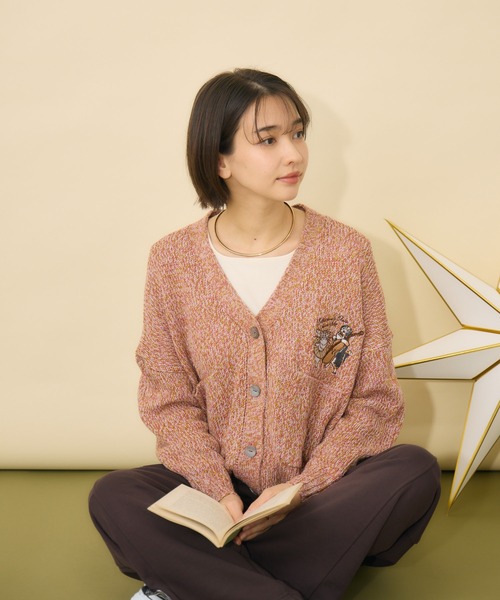 KATHARINE ROSS（キャサリンロス）の「【KATHARINE ROSS】Swanlakeキャサリン＆ロスカーディガン（カーディガン/ボレロ・レディース・グリーン/ピンク/ベージュ・FREE）」の8枚目の写真