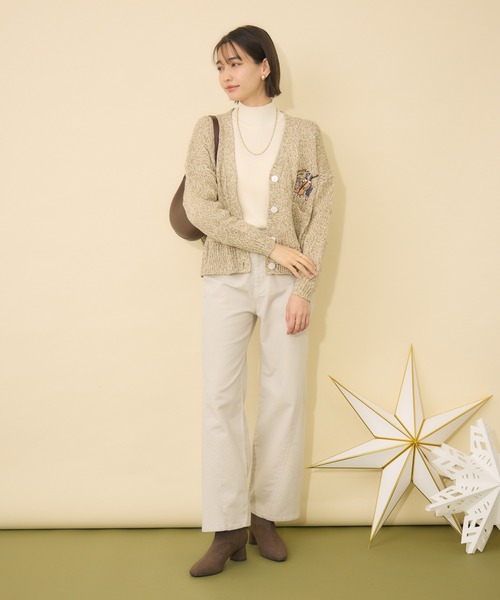 KATHARINE ROSS（キャサリンロス）の「【KATHARINE ROSS】Swanlakeキャサリン＆ロスカーディガン（カーディガン/ボレロ・レディース・グリーン/ピンク/ベージュ・FREE）」の11枚目の写真