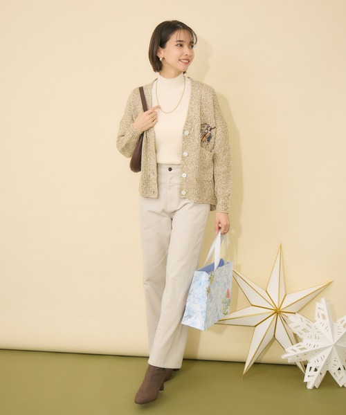 KATHARINE ROSS（キャサリンロス）の「【KATHARINE ROSS】Swanlakeキャサリン＆ロスカーディガン（カーディガン/ボレロ・レディース・グリーン/ピンク/ベージュ・FREE）」の12枚目の写真