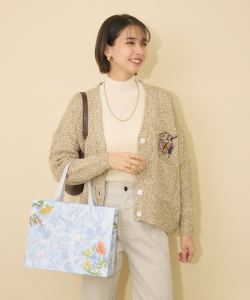 KATHARINE ROSS（キャサリンロス）の「【KATHARINE ROSS】Swanlakeキャサリン＆ロスカーディガン（カーディガン/ボレロ・レディース・グリーン/ピンク/ベージュ・FREE）」の14枚目の写真