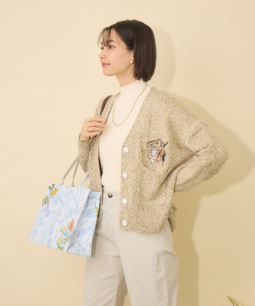 KATHARINE ROSS（キャサリンロス）の「【KATHARINE ROSS】Swanlakeキャサリン＆ロスカーディガン（カーディガン/ボレロ・レディース・グリーン/ピンク/ベージュ・FREE）」の15枚目の写真