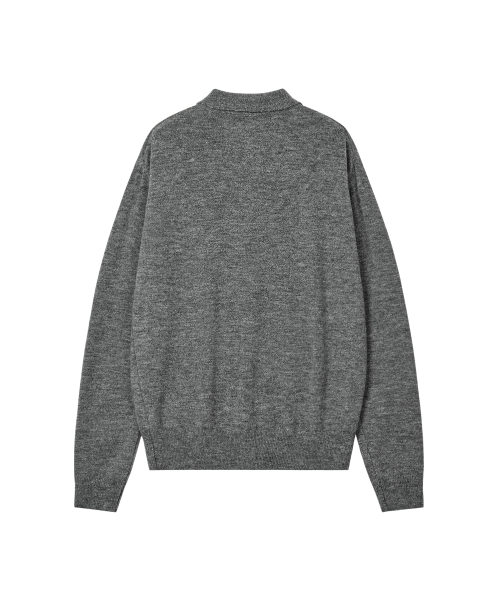 Rest&Recreation(レストアンドレクリエーション)の「WOOL POLO KNIT TOP - CHARCOAL(ニット/セーター・メンズ・その他・X-LARGE/LARGE)」の8枚目の写真