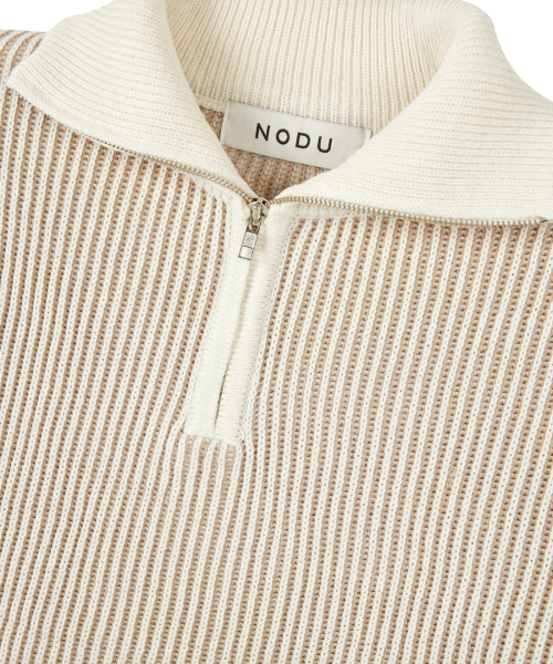 NODU（ノードユー）の「フライ ハーフジップニット [ベージュ]（ニット/セーター・レディース・その他・MEDIUM/LARGE）」の11枚目の写真
