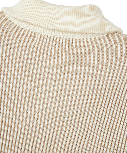 NODU（ノードユー）の「フライ ハーフジップニット [ベージュ]（ニット/セーター・レディース・その他・MEDIUM/LARGE）」の12枚目の写真