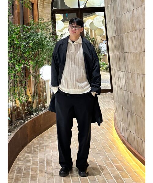NODU（ノードユー）の「フライ ハーフジップニット [ベージュ]（ニット/セーター・レディース・その他・MEDIUM/LARGE）」の5枚目の写真