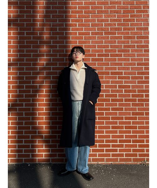 NODU（ノードユー）の「フライ ハーフジップニット [ベージュ]（ニット/セーター・レディース・その他・MEDIUM/LARGE）」の2枚目の写真