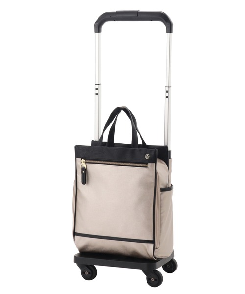 Luggage(ラゲージ)の「ソエルテ スーツケース カランド2TR 12L 1-2泊 機内持込 キャスターストッパー 35986(スーツケース/キャリーバッグ・レディース・ベージュ/ダークグレー/テラコッタ・S)」の1枚目の写真