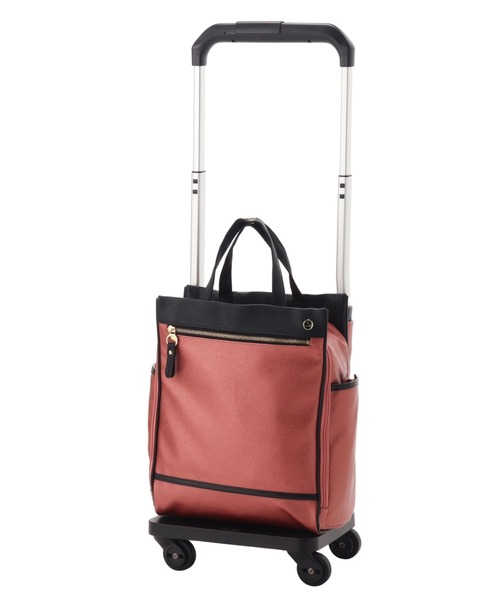 Luggage(ラゲージ)の「ソエルテ スーツケース カランド2TR 12L 1-2泊 機内持込 キャスターストッパー 35986(スーツケース/キャリーバッグ・レディース・ベージュ/ダークグレー/テラコッタ・S)」の3枚目の写真