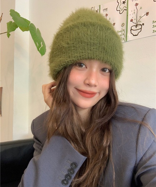 セール】ふんわりモヘアニットスタンダードビーニー/ミニマル（ニット