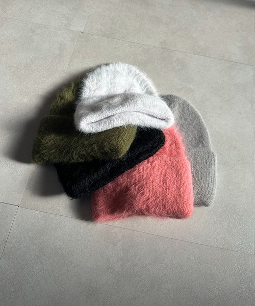 セール】ふんわりモヘアニットスタンダードビーニー/ミニマル（ニット