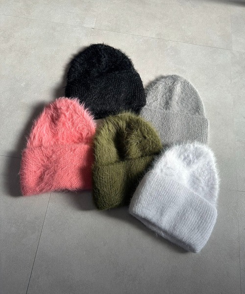 セール】ふんわりモヘアニットスタンダードビーニー/ミニマル（ニット