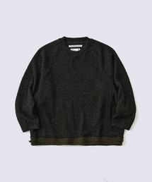 ホワイトマウンテニアリング オリーブ ダメージ加工 ニット M ホワイトマウンテニアリング オリーブ ダメージ加工 ニット M トップス White Mountaineering