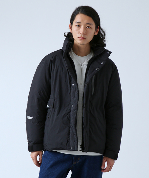 ISSEY MIYAKE オリーブ ダウンジャケット 中古・古着通販】ISSEY MIYAKE (イッセイミヤケ) クロスカラーダウン