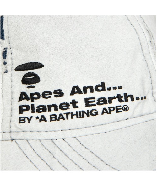 AAPE BY A BATHING APE（エーエイプバイアベイシングエイプ）の「AAPE MAIN CAP（キャップ・メンズ・ホワイト系その他/ライトブラック・FREE）」の5枚目の写真