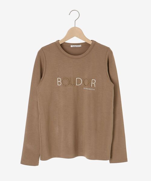 le.coeur blanc(ルクールブラン)の「【吸湿発熱】スタッズロゴカットソー(Tシャツ/カットソー・レディース・オフホワイト/グレー/キャメル・38)」の21枚目の写真