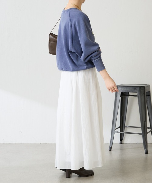 COLLAGE GALLARDAGALANTE（コラージュガリャルダガランテ）の「TALK UPロゴスウェット（スウェット・レディース・ピンク/ネイビー・FREE）」の11枚目の写真