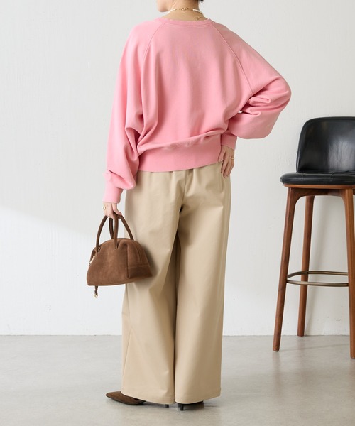 COLLAGE GALLARDAGALANTE（コラージュガリャルダガランテ）の「TALK UPロゴスウェット（スウェット・レディース・ピンク/ネイビー・FREE）」の18枚目の写真