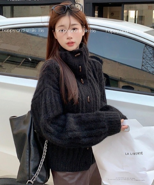 セール】トグルボタン リブ ニットセーター（ニット/セーター）｜Ritzy