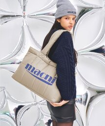 MACNI（マクニ）の「PADDED SHOULDER BAG_KHAKI BEIGE（トートバッグ）」