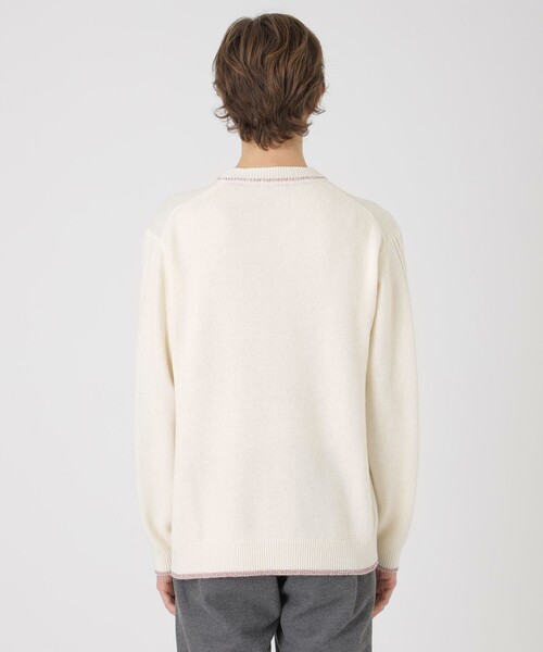 BLACK LABEL CRESTBRIDGE（ブラックレーベル・クレストブリッジ）の「コーギーエンブロイダリーニット（ニット/セーター・メンズ・オフホワイト・XL/L/M）」の4枚目の写真